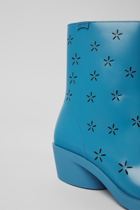 Bonnie Blue Leather Boots For Women Camper New Arrivals