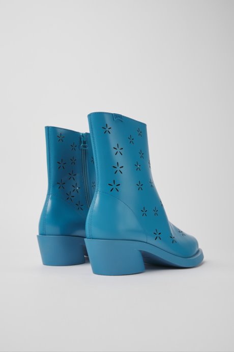 Bonnie Blue Leather Boots For Women Camper New Arrivals