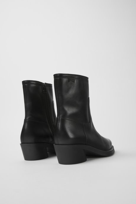 Bonnie Black Leather Boots For Women Camper New Arrivals