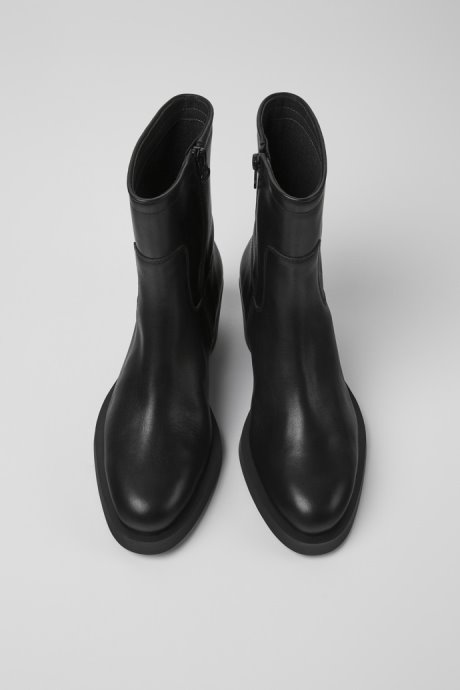 Bonnie Black Leather Boots For Women Camper New Arrivals