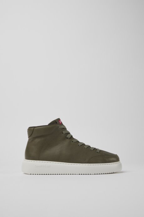 Camper Runner K21 Green Leather Sneakers For Women New Arrivals