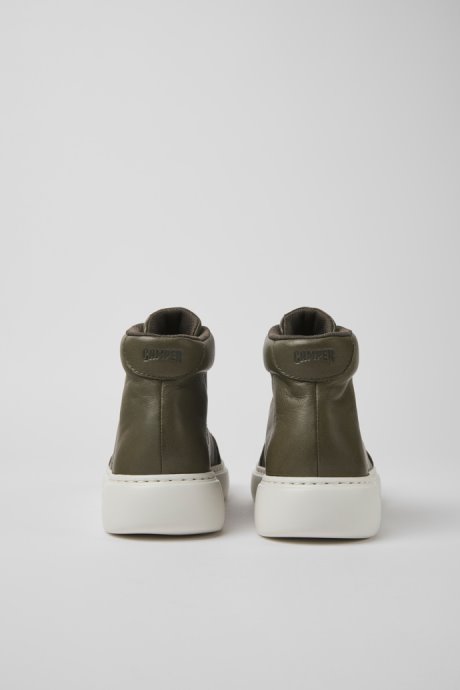 Camper Runner K21 Green Leather Sneakers For Women New Arrivals