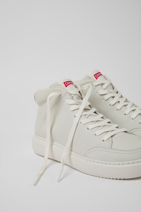 Camper Runner K21 White Non-Dyed Leather Sneakers For Women New Arrivals