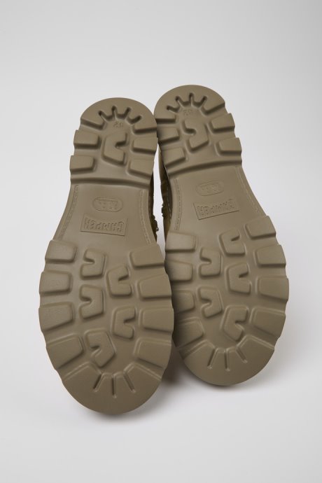 Brutus Beige Textile And Nubuck Ankle Boots For Women Exclusive Camper