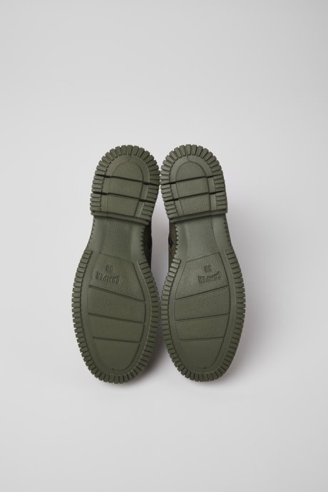 Camper Pix Black And Green Leather Ankle Boots For Women New Arrivals