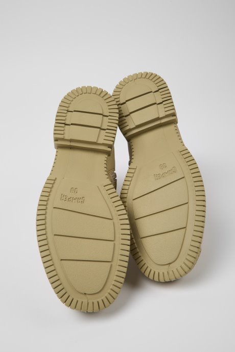 Camper Design Pix Beige Leather Ankle Boots For Women