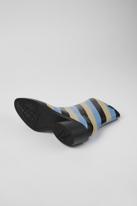 Bonnie Multicolored Striped Leather Boots For Women Exclusive Camper