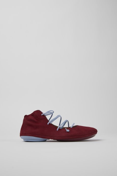 Right Burgundy And Blue Nubuck Shoes For Women Exclusive Camper