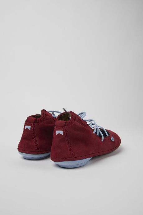 Right Burgundy And Blue Nubuck Shoes For Women Exclusive Camper