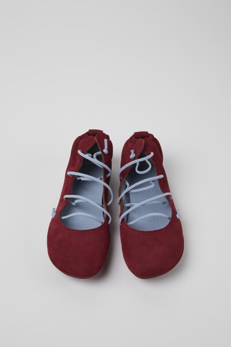 Right Burgundy And Blue Nubuck Shoes For Women Exclusive Camper