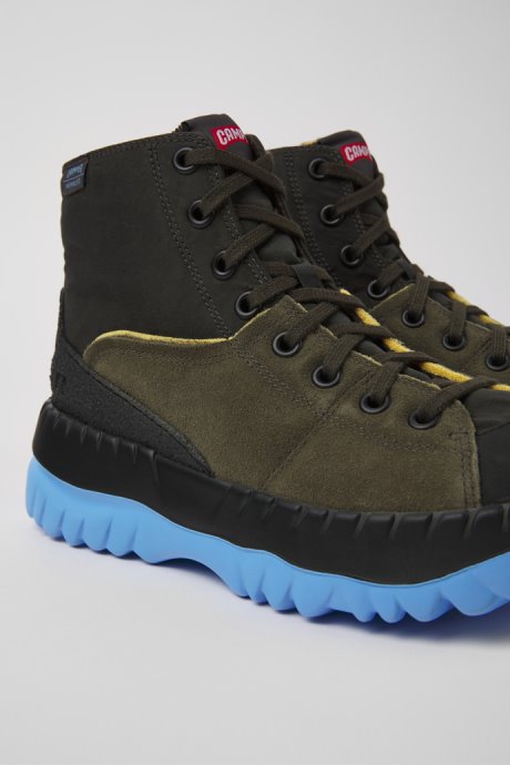 Teix Gray And Green Ankle Boots For Women Exclusive Camper