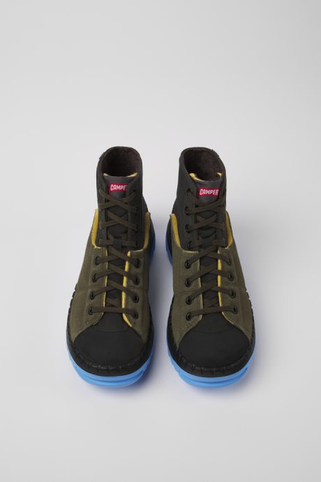 Teix Gray And Green Ankle Boots For Women Exclusive Camper