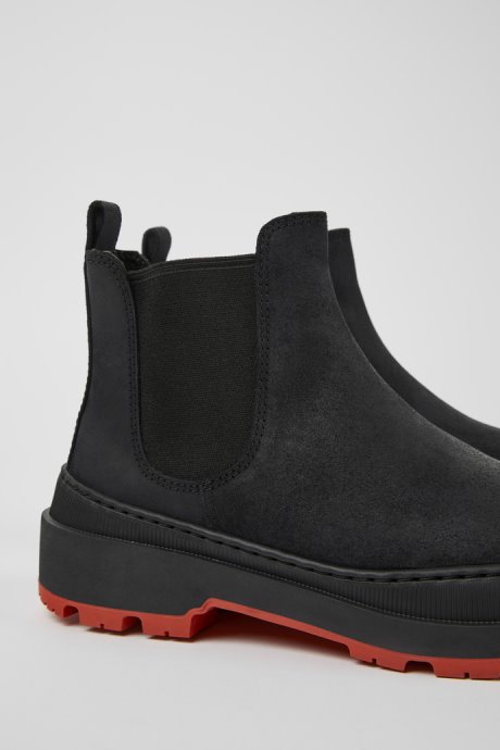 Camper Brutus Trek Michelin Black Nubuck Ankle Boots For Women New Arrivals