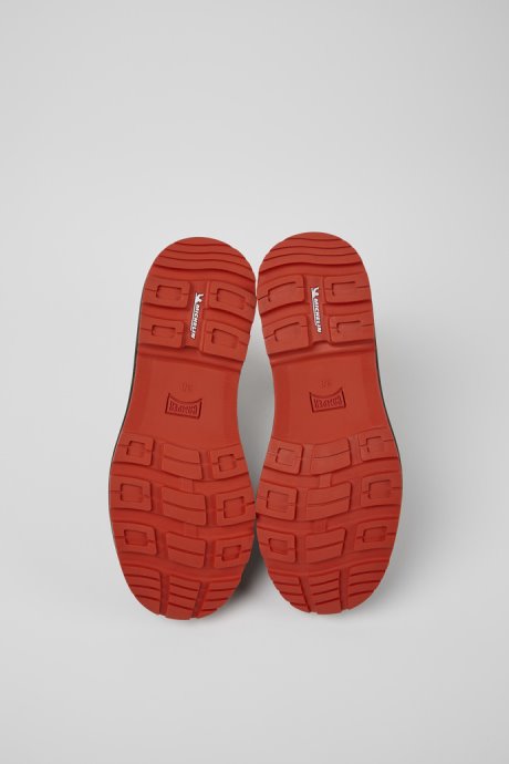 Camper Brutus Trek Michelin Black Nubuck Ankle Boots For Women New Arrivals