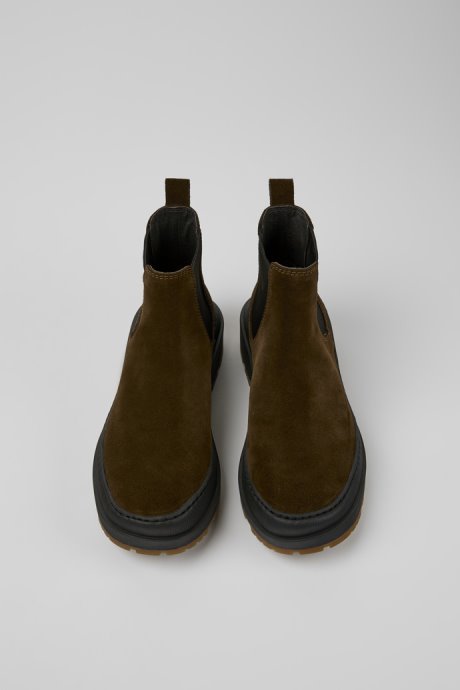 Brutus Trek Michelin Brown Nubuck Ankle Boots For Women Camper New Arrivals