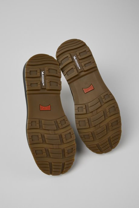 Brutus Trek Michelin Brown Nubuck Ankle Boots For Women Camper New Arrivals