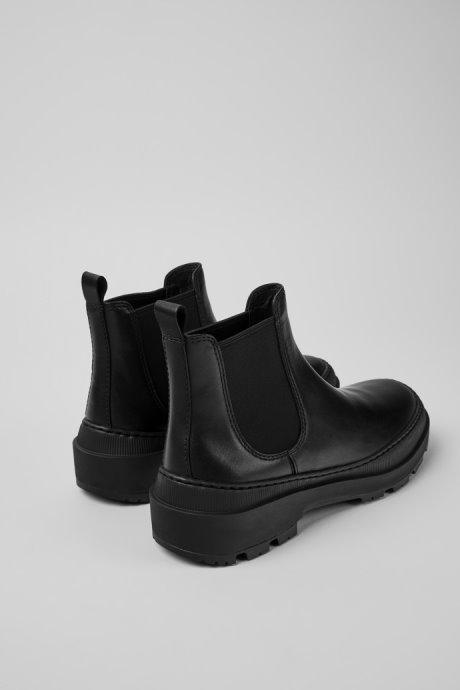 Camper Design Brutus Trek Michelin Black Leather Ankle Boots