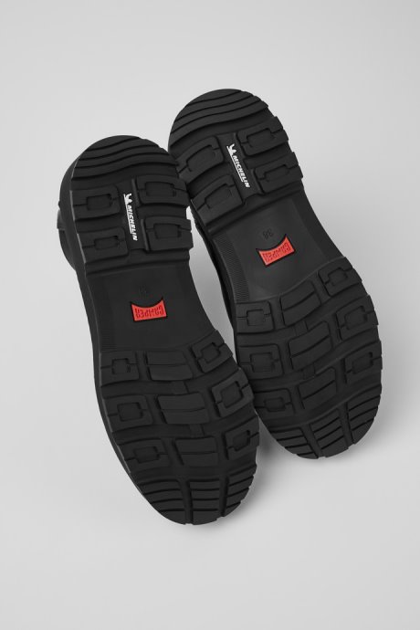 Camper Design Brutus Trek Michelin Black Leather Ankle Boots