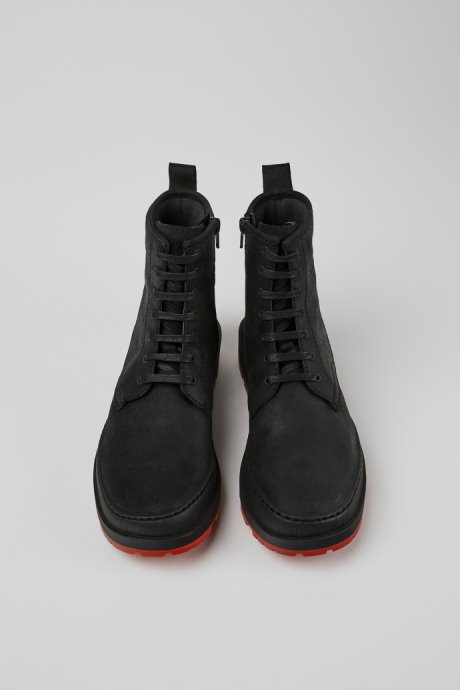 Brutus Trek Michelin Black Nubuck Ankle Boots For Women Exclusive Camper