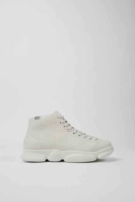 Karst White Non-Dyed Leather Sneakers For Women Camper New Arrivals