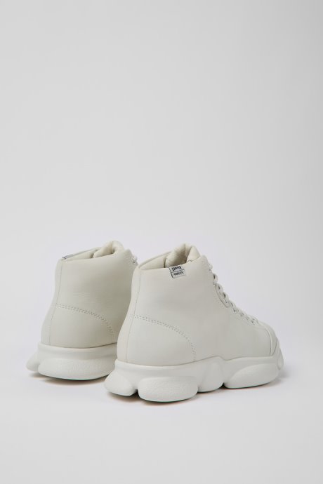 Karst White Non-Dyed Leather Sneakers For Women Camper New Arrivals