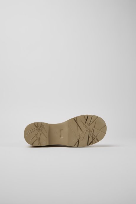 Camper Design Milah Beige Leather Chelsea Boots For Women