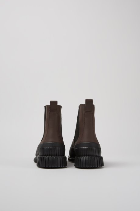 Pix Brown And Black Leather Chelsea Boots For Women Exclusive Camper