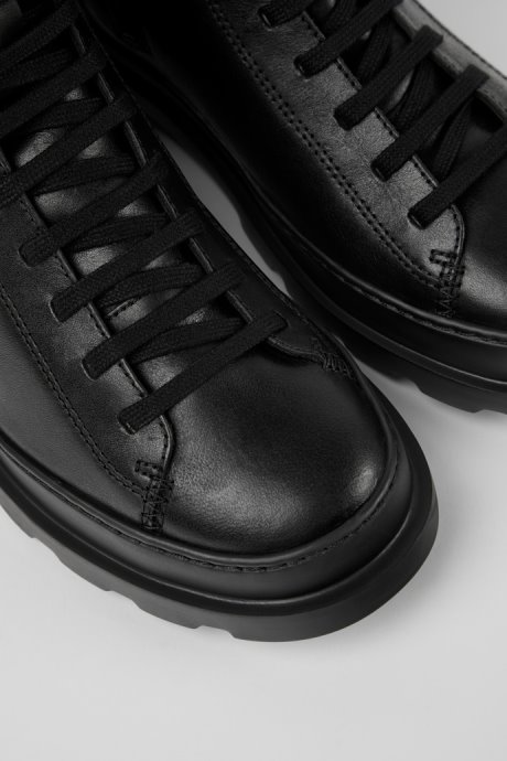 Design Brutus Black Medium Lace Boot For Women Camper