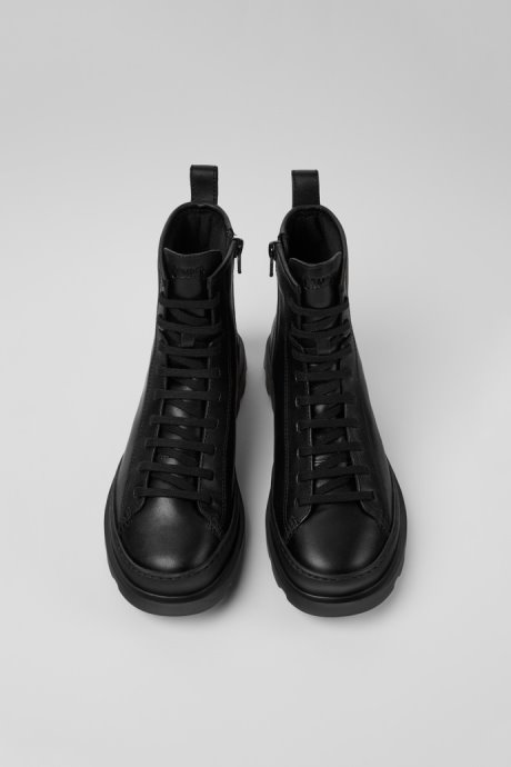 Design Brutus Black Medium Lace Boot For Women Camper