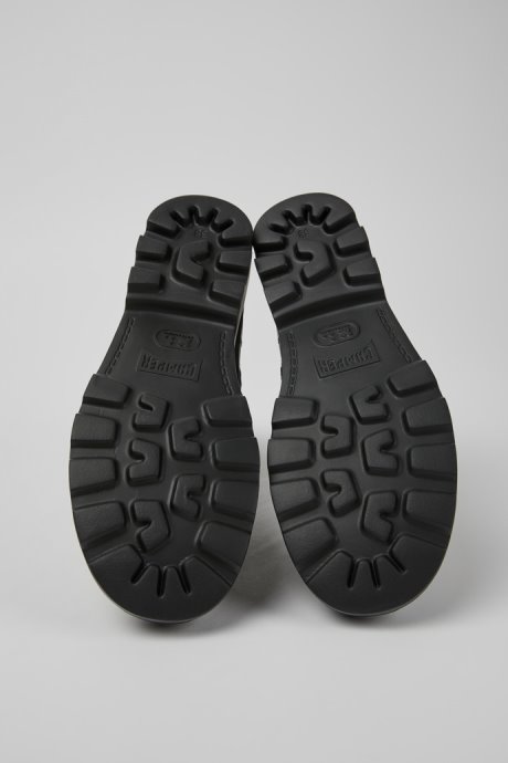 Camper Design Brutus Dark Green Leather Ankle Boots For Women