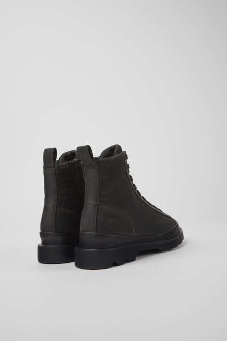 Exclusive Camper Brutus Dark Gray Textile And Nubuck Ankle Boots For Women