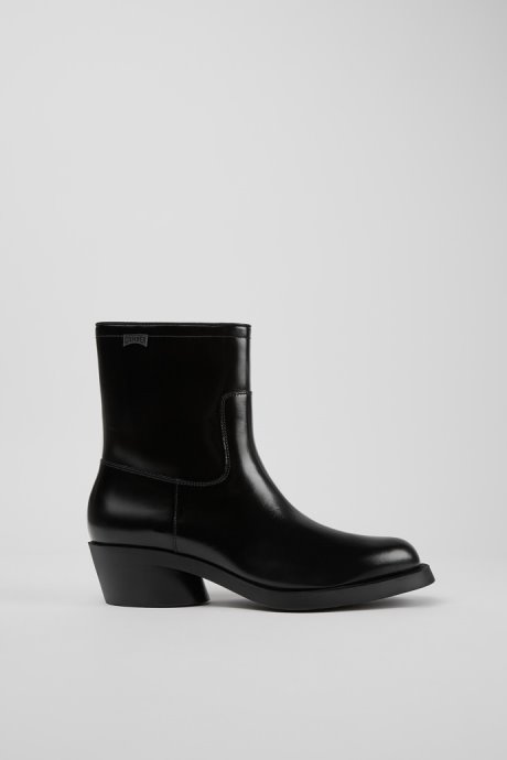 Bonnie Black Leather Ankle Boots For Women Exclusive Camper