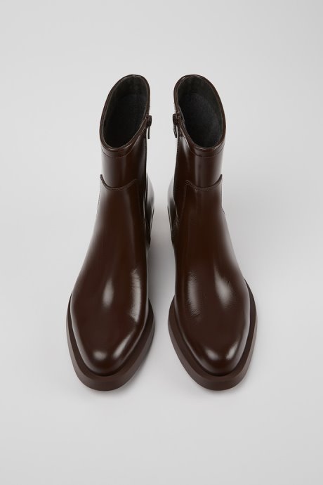 Camper Design Bonnie Dark Brown Ankle Boots For Women