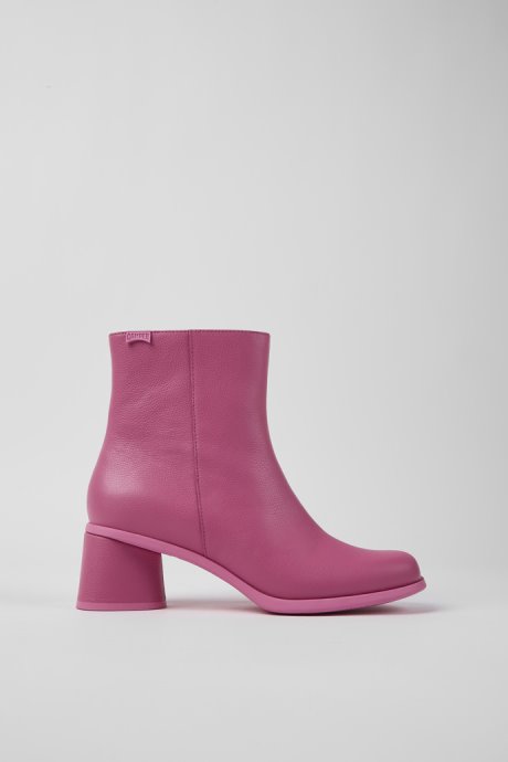 Camper Kiara Pink Leather Ankle Boots New Arrivals