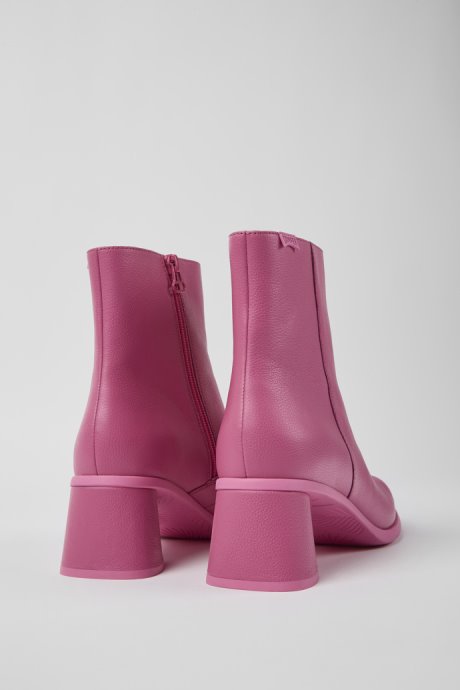 Camper Kiara Pink Leather Ankle Boots New Arrivals