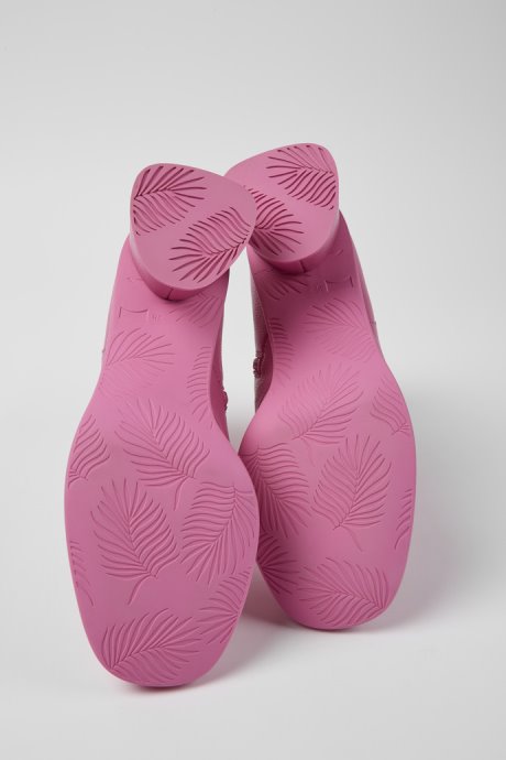 Camper Kiara Pink Leather Ankle Boots New Arrivals