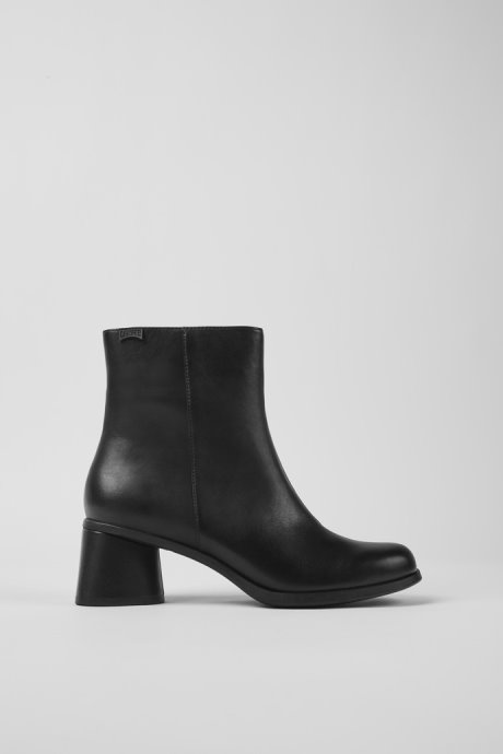 Kiara Black Leather Ankle Boots Exclusive Camper