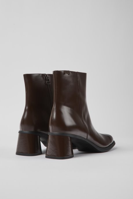 Camper Kiara Brown Leather Ankle Boots New Arrivals