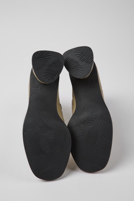 Camper Kiara Beige Leather Ankle Boots New Arrivals