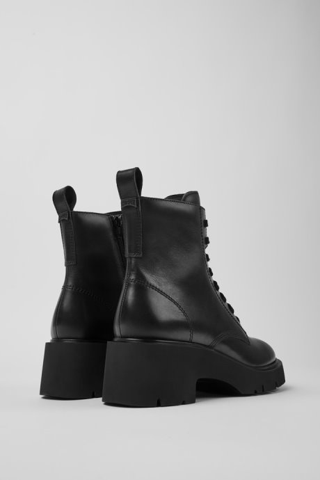 Milah Black Lace-Up Boots For Women Camper New Arrivals