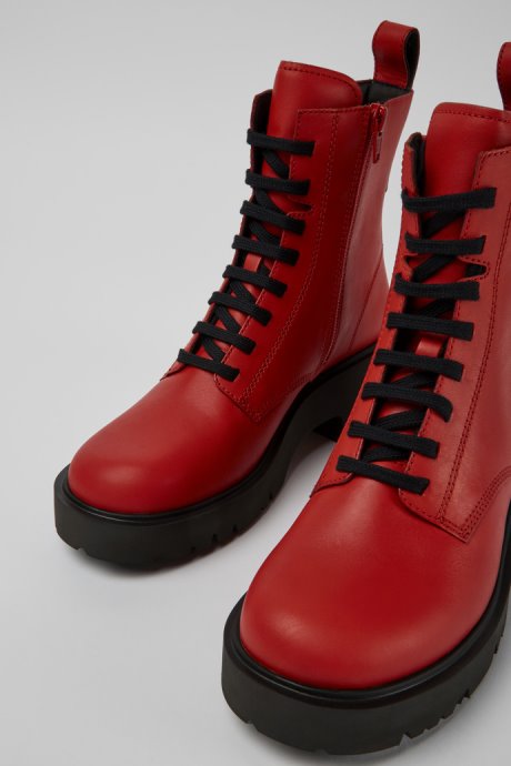 Exclusive Camper Milah Red Lace-Up Boots For Women