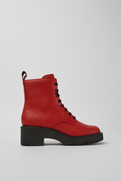 Exclusive Camper Milah Red Lace-Up Boots For Women