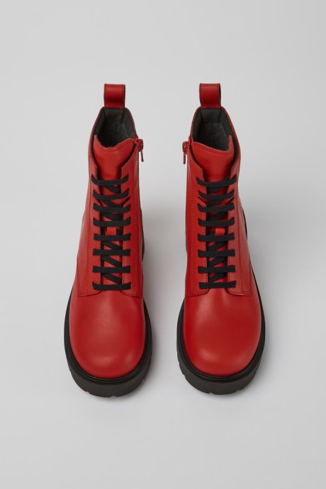 Exclusive Camper Milah Red Lace-Up Boots For Women