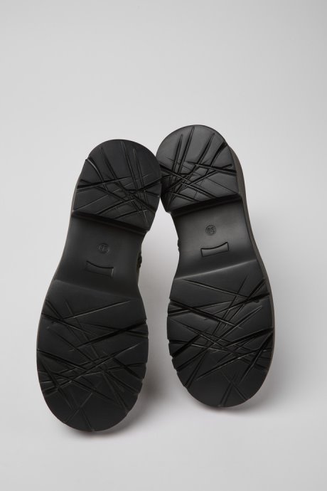 Design Milah Gore-Tex Green Leather Zip Boots For Women Camper