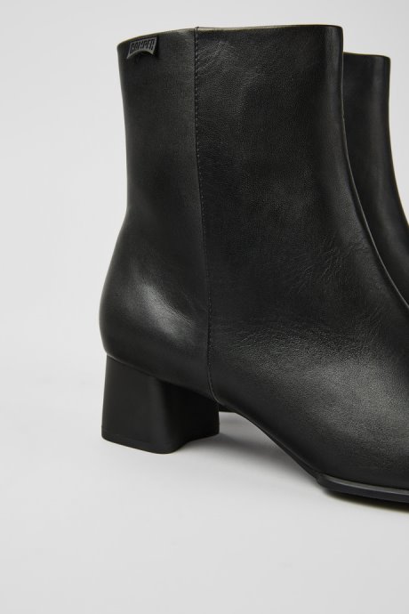 Camper Katie Black Leather Ankle Boots New Arrivals