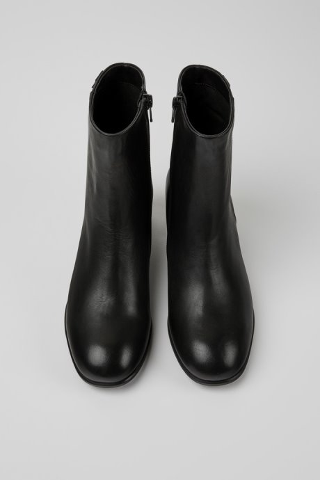 Camper Katie Black Leather Ankle Boots New Arrivals