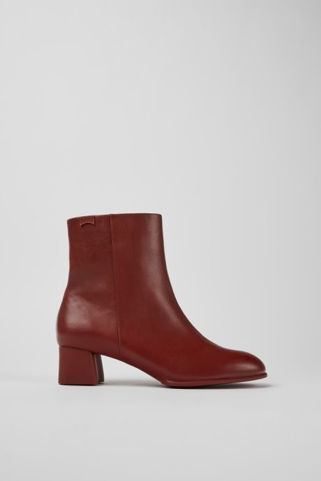 Exclusive Camper Katie Burgundy Leather Ankle Boots