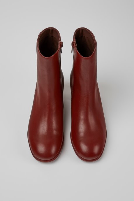 Exclusive Camper Katie Burgundy Leather Ankle Boots