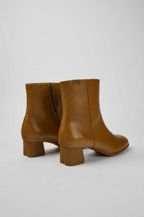 Design Katie Brown Leather Ankle Boots Camper