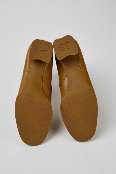 Design Katie Brown Leather Ankle Boots Camper